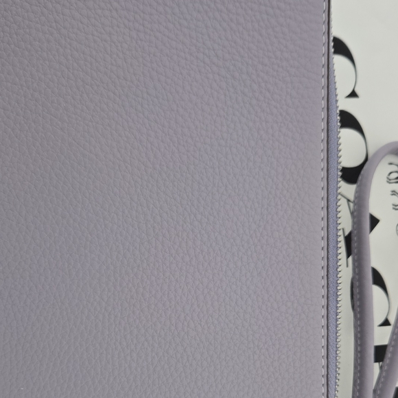 Coach White and Purple Clutch with Signature Monogram - Picture 6 of 16